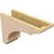 Ekena Millwork 6"W x 18"D x 12"H Classic Hughes Rough Cedar Woodgrain TimberThane Corbel, Primed Tan CORUR06X18X12HUGRCPR - alternate 5